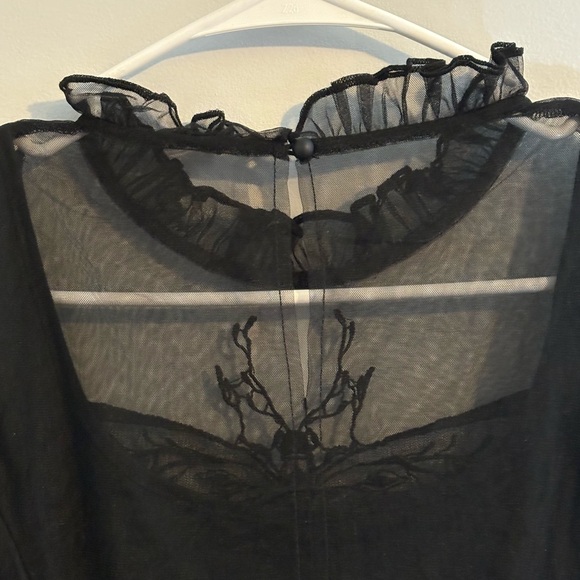 Hysteria Butterfly Appliqué Tulle Mini Dress Sz 6 – Romantic Gothic Fairytale - Picture 7 of 9